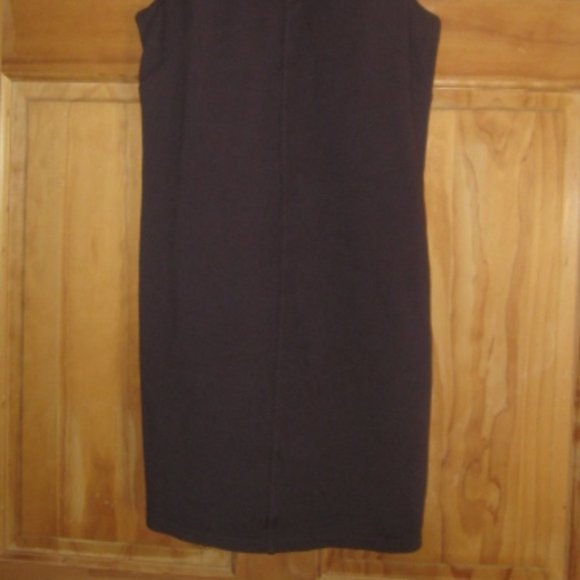 Athleta Burgundy/Black Dress with Built in Bra Top - Picture 2 of 4